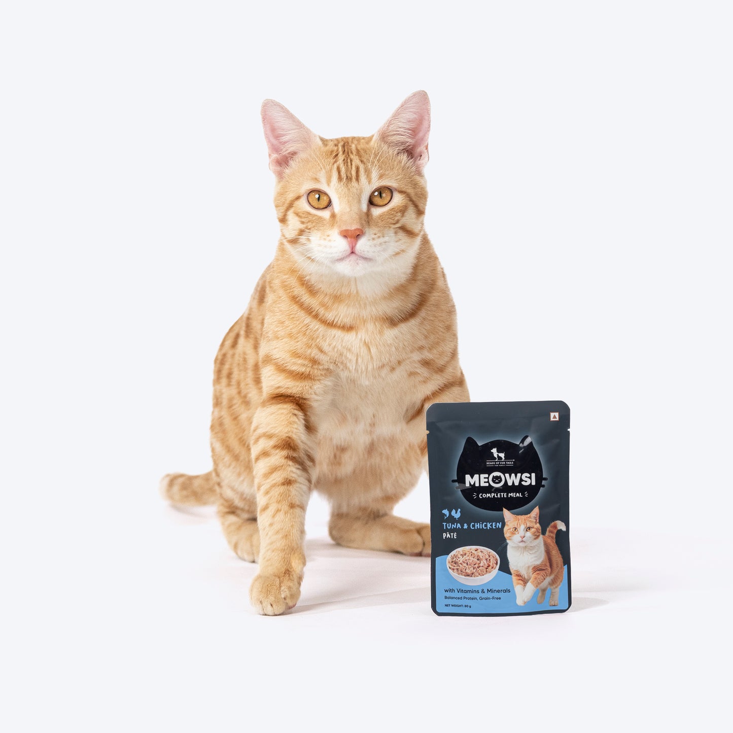 Meowsi By HUFT Tuna & Chicken Pate Cat Wet Food - 80 gm - Heads Up For Tails