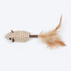 TLC Wiggle Mouse Matatabi Toy For Cat - Beige - Heads Up For Tails