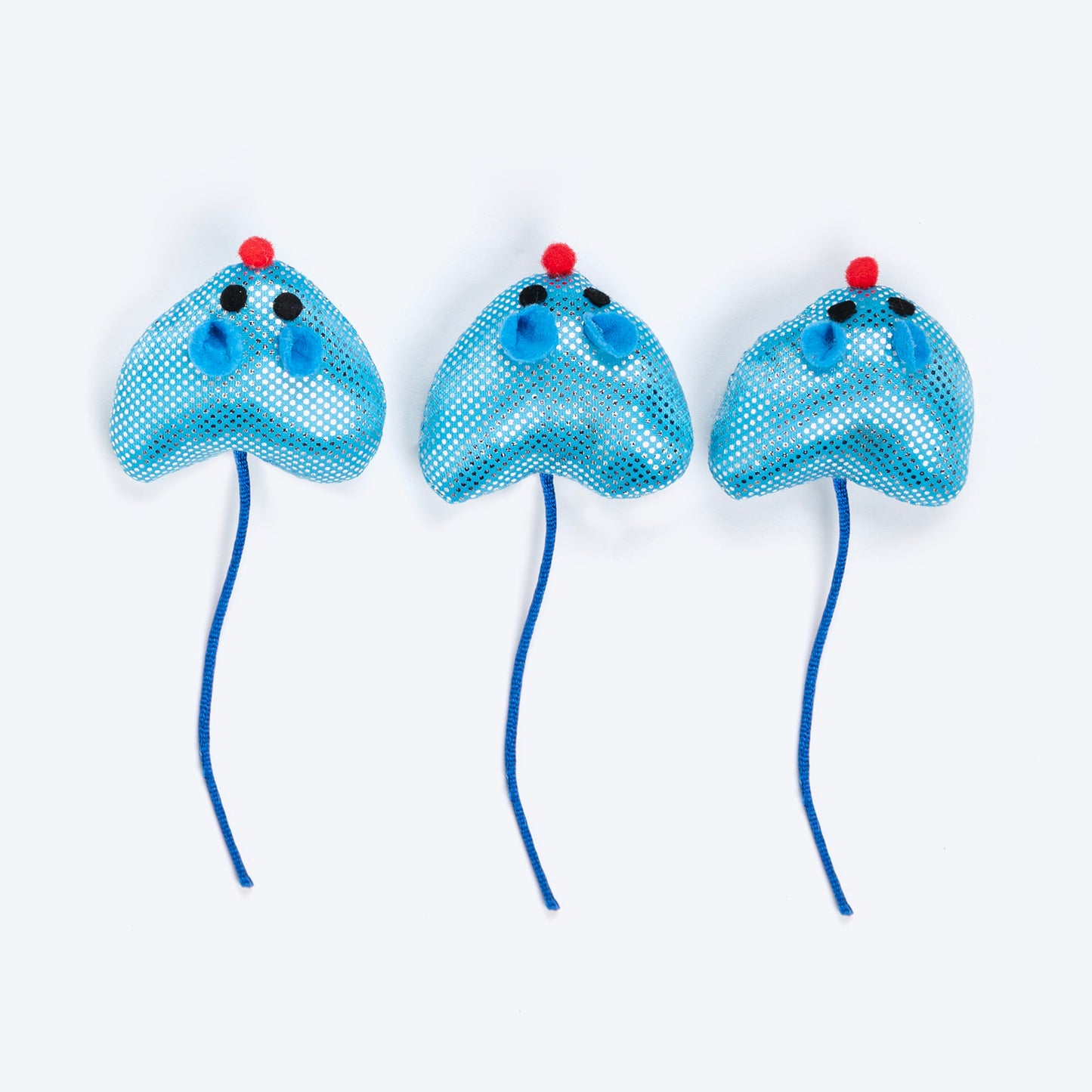 TLC Meowmix Assorted Interactive Toys For Cats - Blue - Pack of 9 - Heads Up For Tails