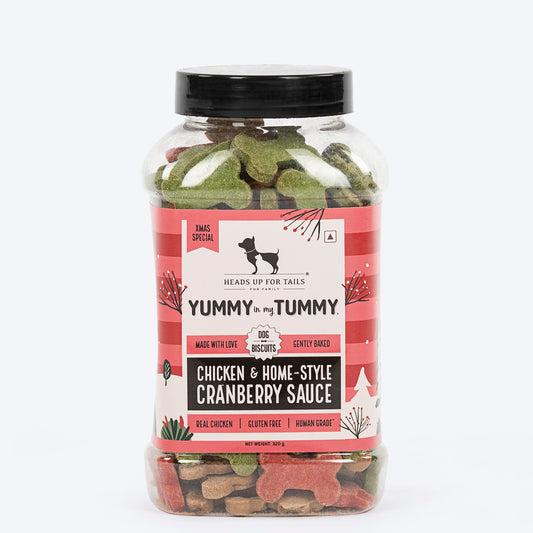 HUFT YIMT Chicken & Home Style Cranberry Sauce Biscuits For Dog - 320 gm