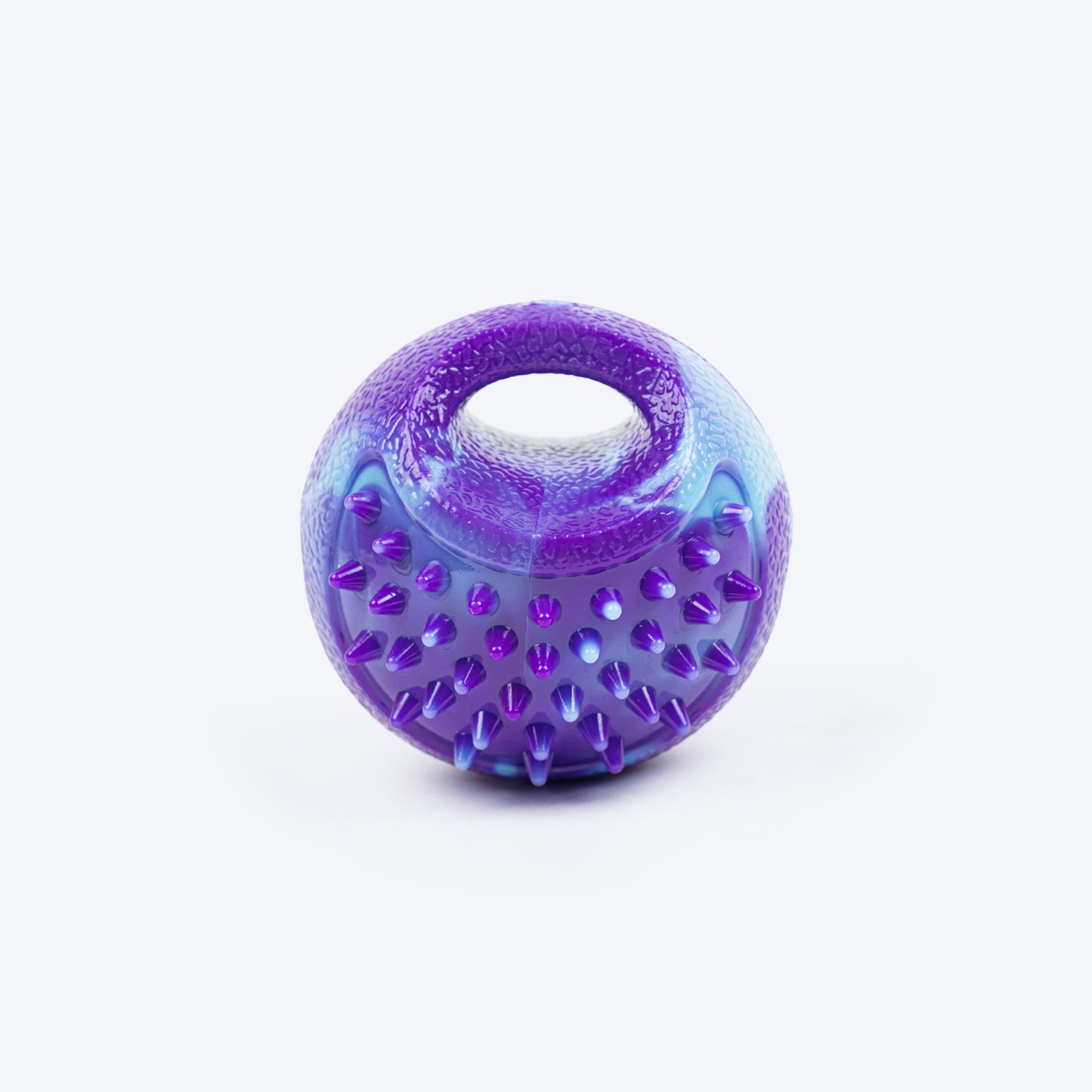 Dash Dog Crunch Munch Ball Toy For Dog - Purple & Blue - Heads Up For Tails