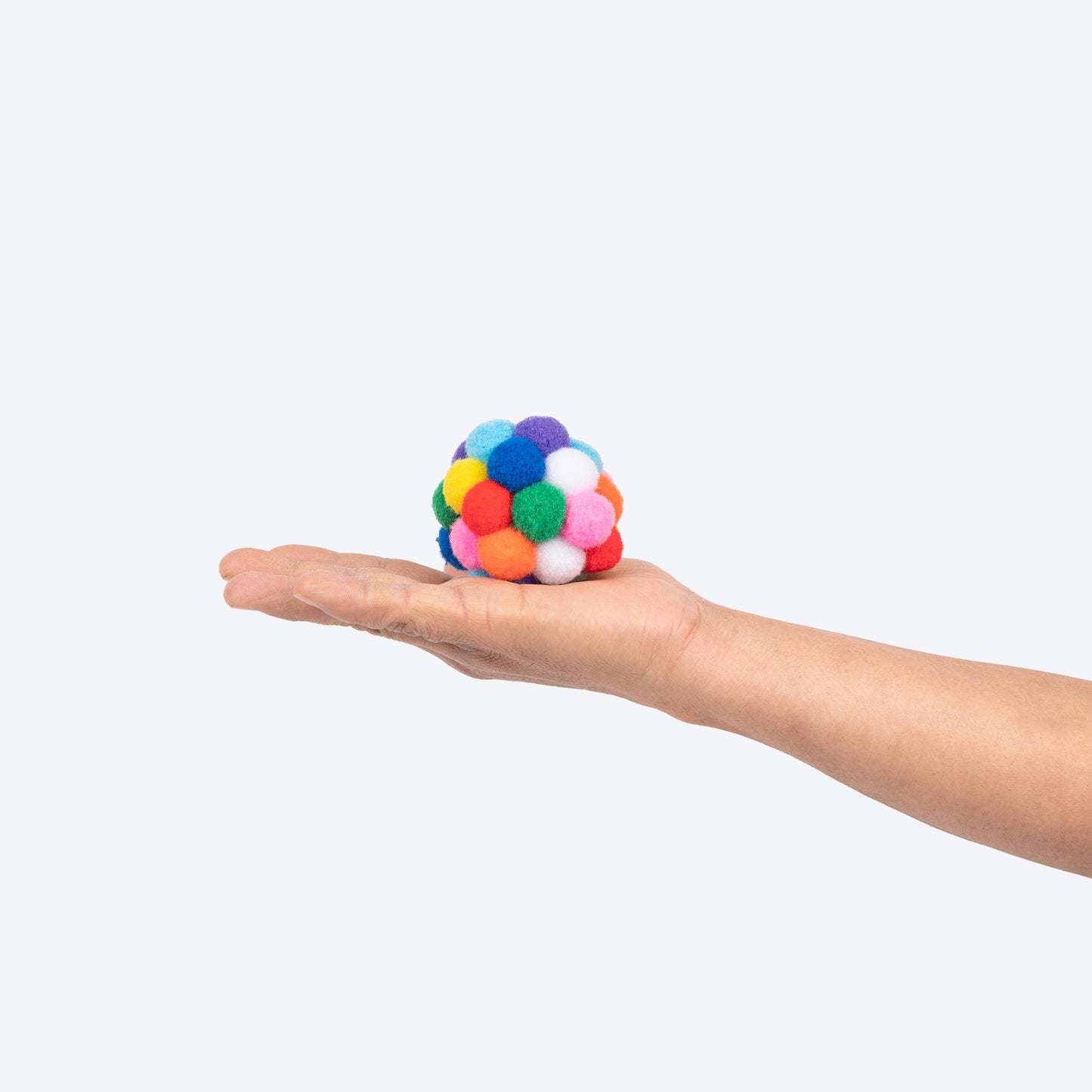TLC Plush Ball Interactive Toy For Cat - Multicolor - Heads Up For Tails