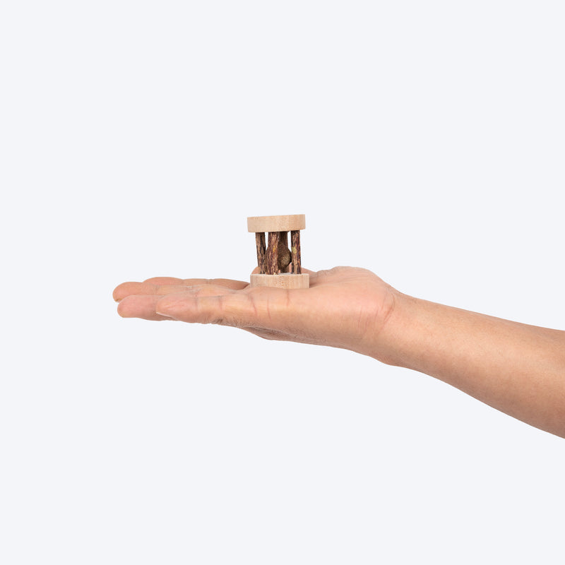 TLC Wobblerush Matatabi Interactive Toy For Cat With Catnip - Brown - Heads Up For Tails