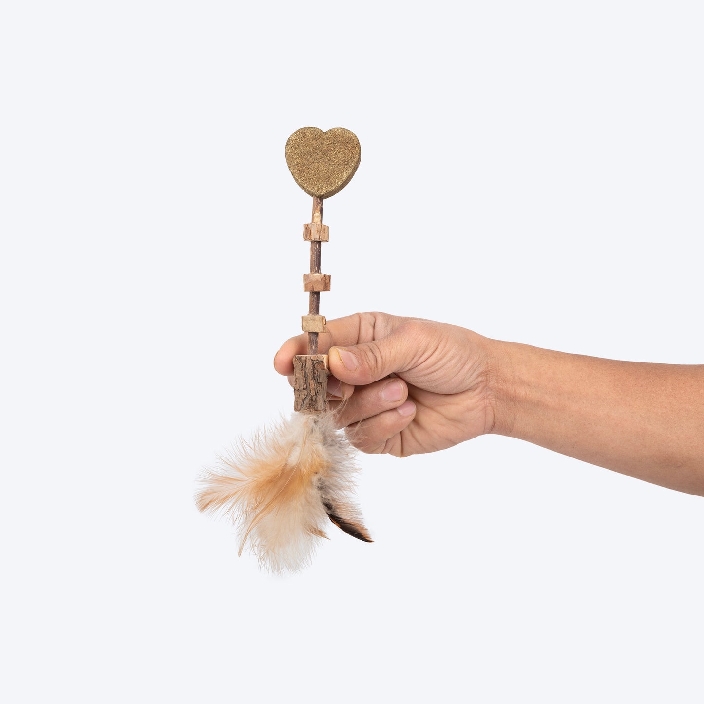 TLC Matatabi Whisker Teaser Toy For Cat With Catnip - Brown - Heads Up For Tails