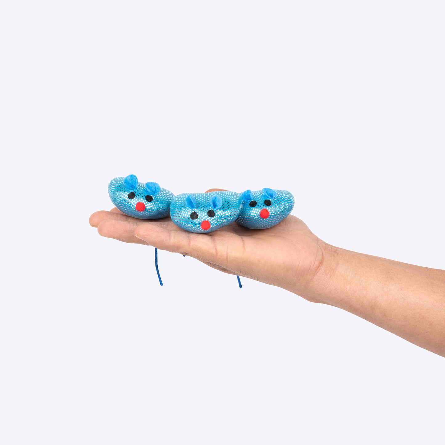 TLC Meowmix Assorted Interactive Toys For Cats - Blue - Pack of 9 - Heads Up For Tails