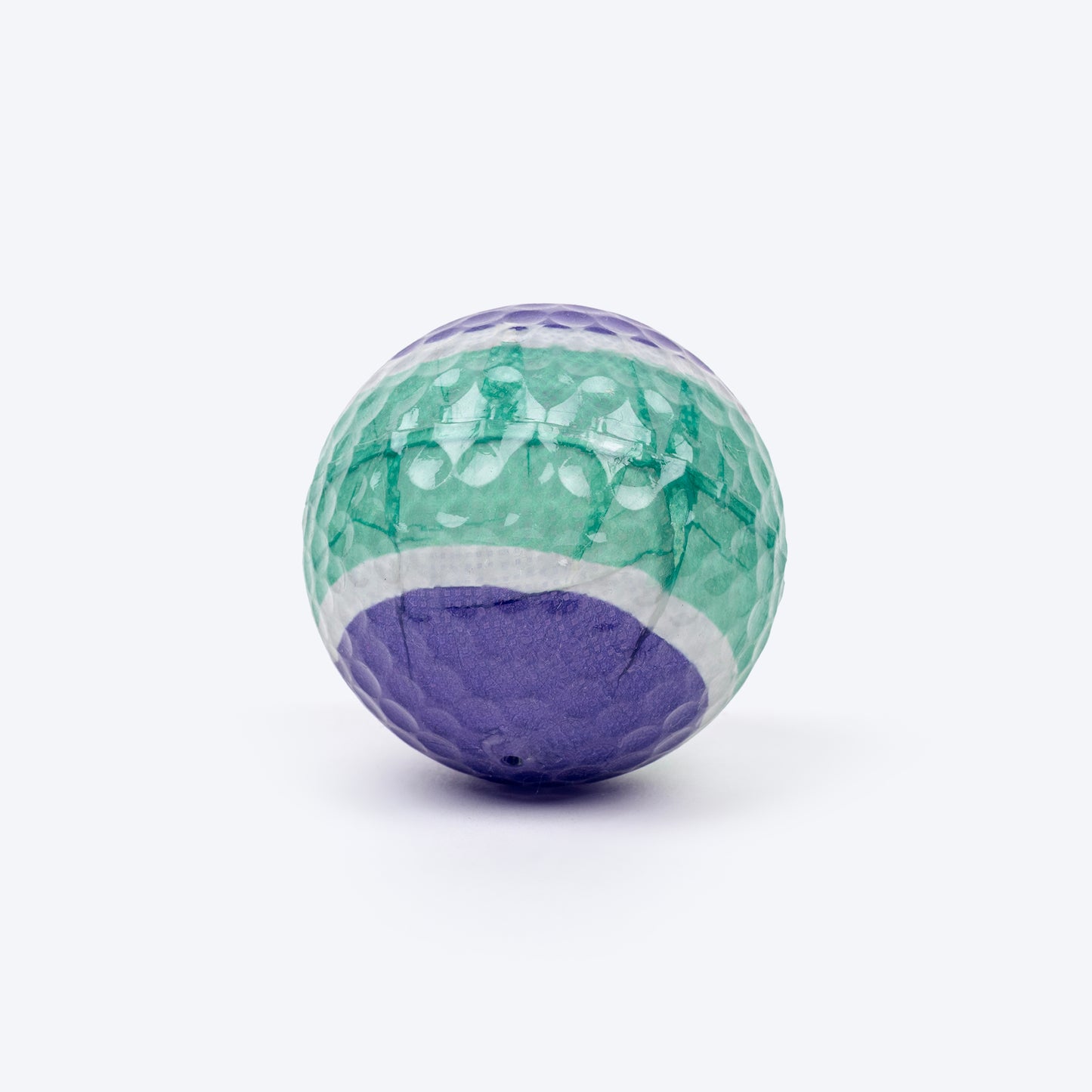 TLC ClearBounce Ball Toy For Dog - Green & Purple - Heads Up For Tails