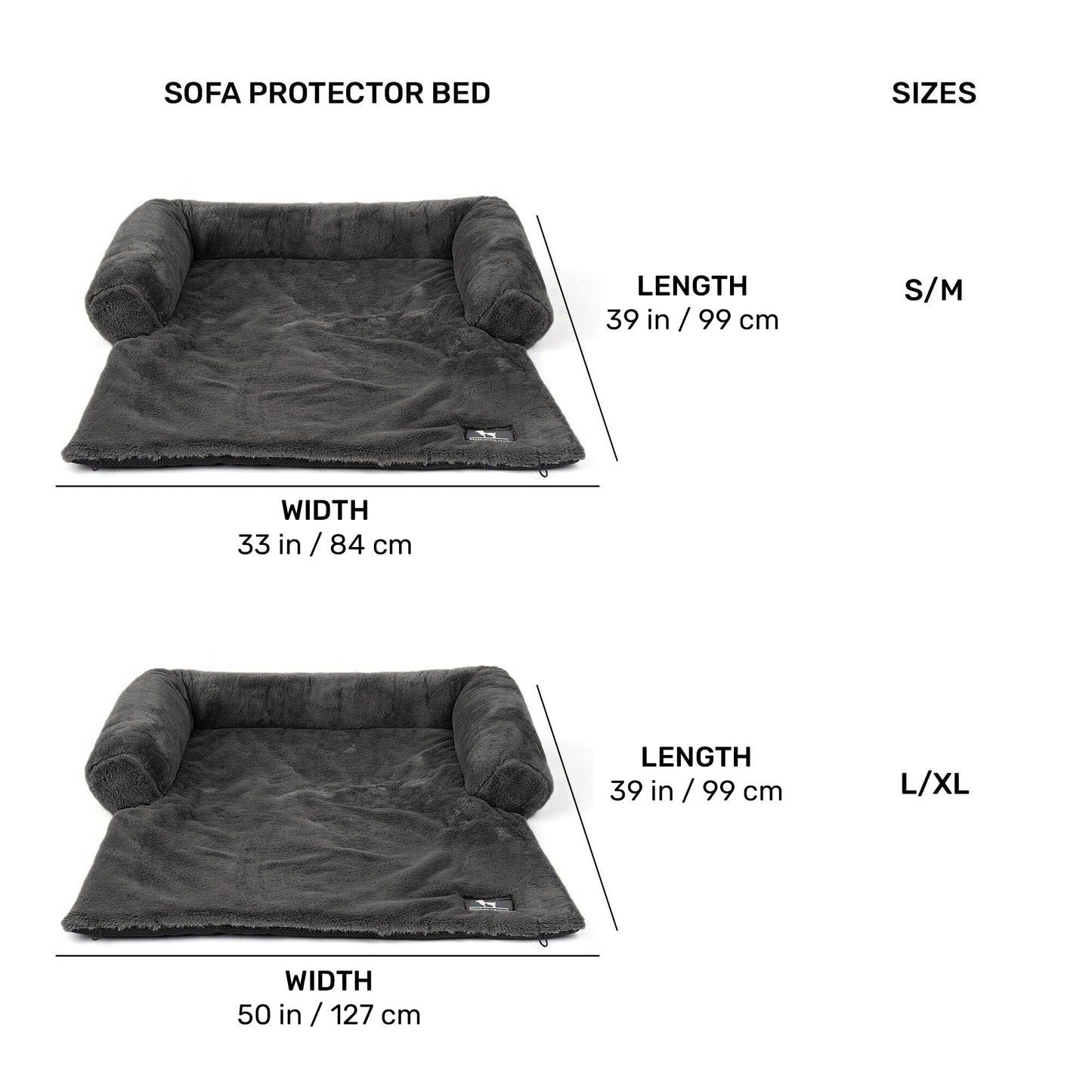 HUFT Made To Order Fluffy Dreams Sofa Protector For Dog - Cherry Red