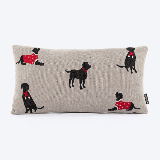 HUFT Winter Woofs Cushion for Pet Lovers