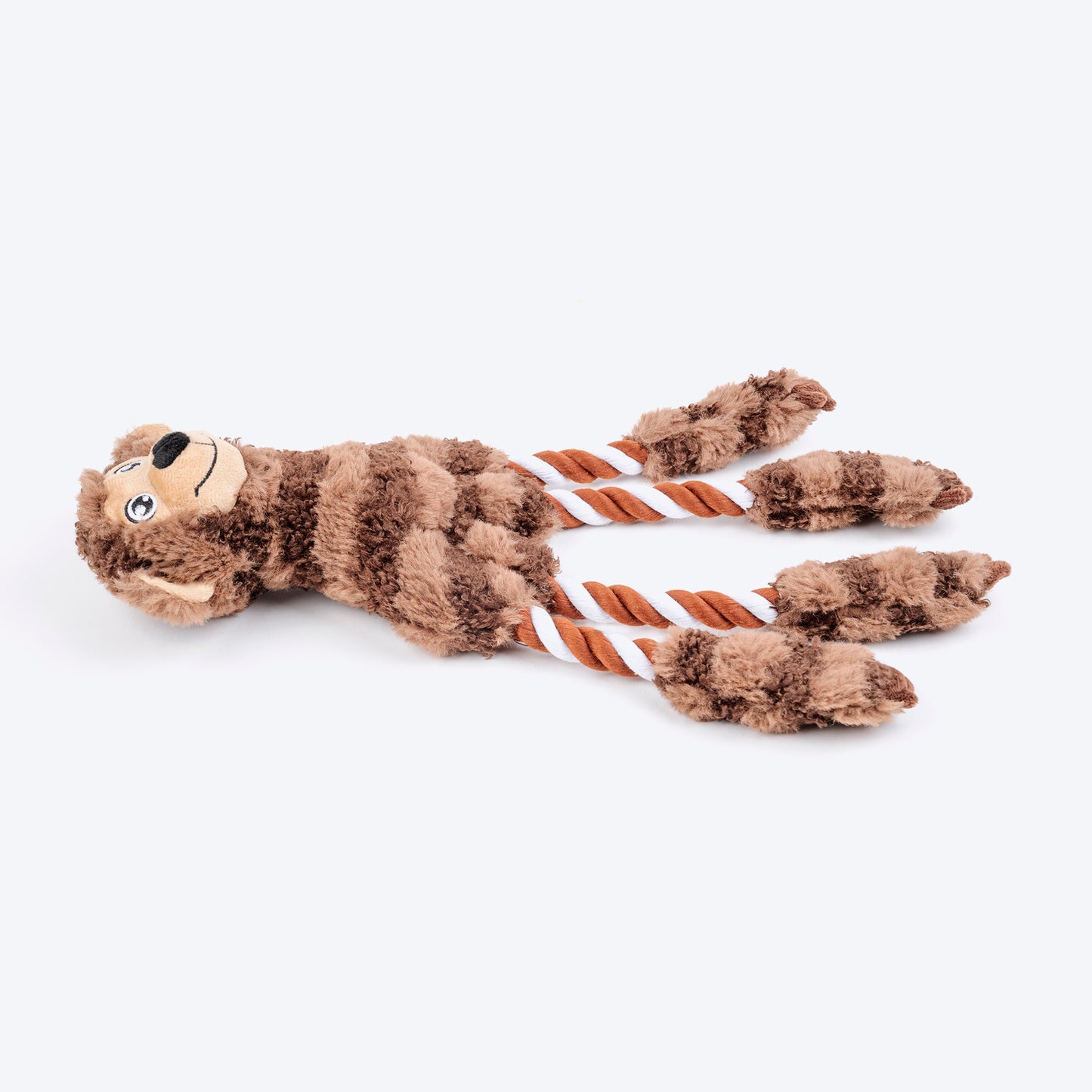 HUFT Funky Monki Plush Dog Toy - Brown - Heads Up For Tails