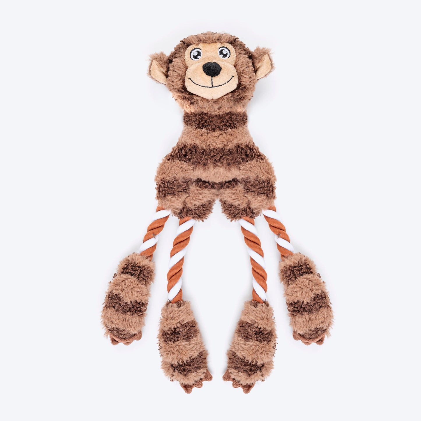 HUFT Funky Monki Plush Dog Toy - Brown - Heads Up For Tails