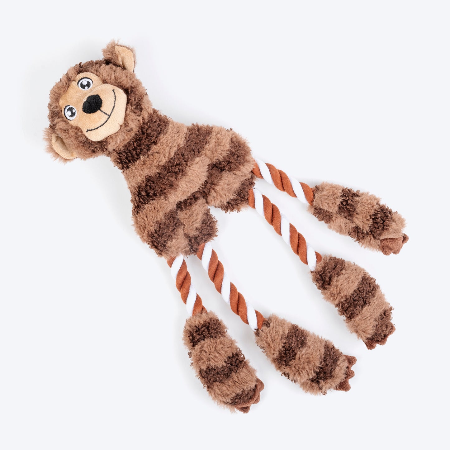HUFT Funky Monki Plush Dog Toy - Brown - Heads Up For Tails