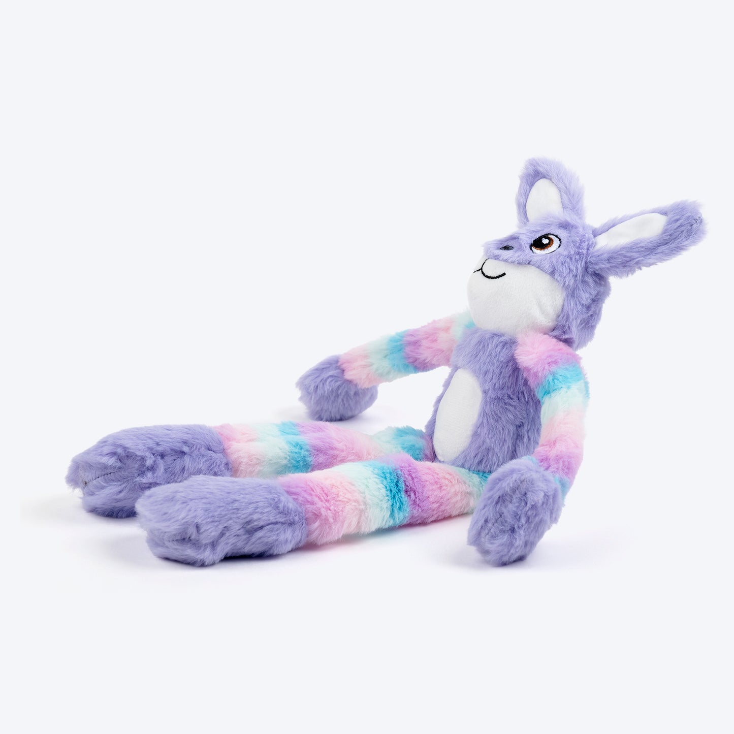 HUFT Bunny Long Legs Plush Toy For Dog - Multicolor - Heads Up For Tails
