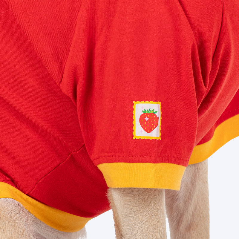 HUFT Love At First Sniff T-Shirt For Dog - Red - Heads Up For Tails