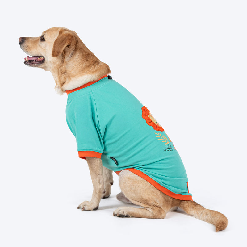 HUFT Cub Club T-Shirt For Dog - Turquoise - Heads Up For Tails