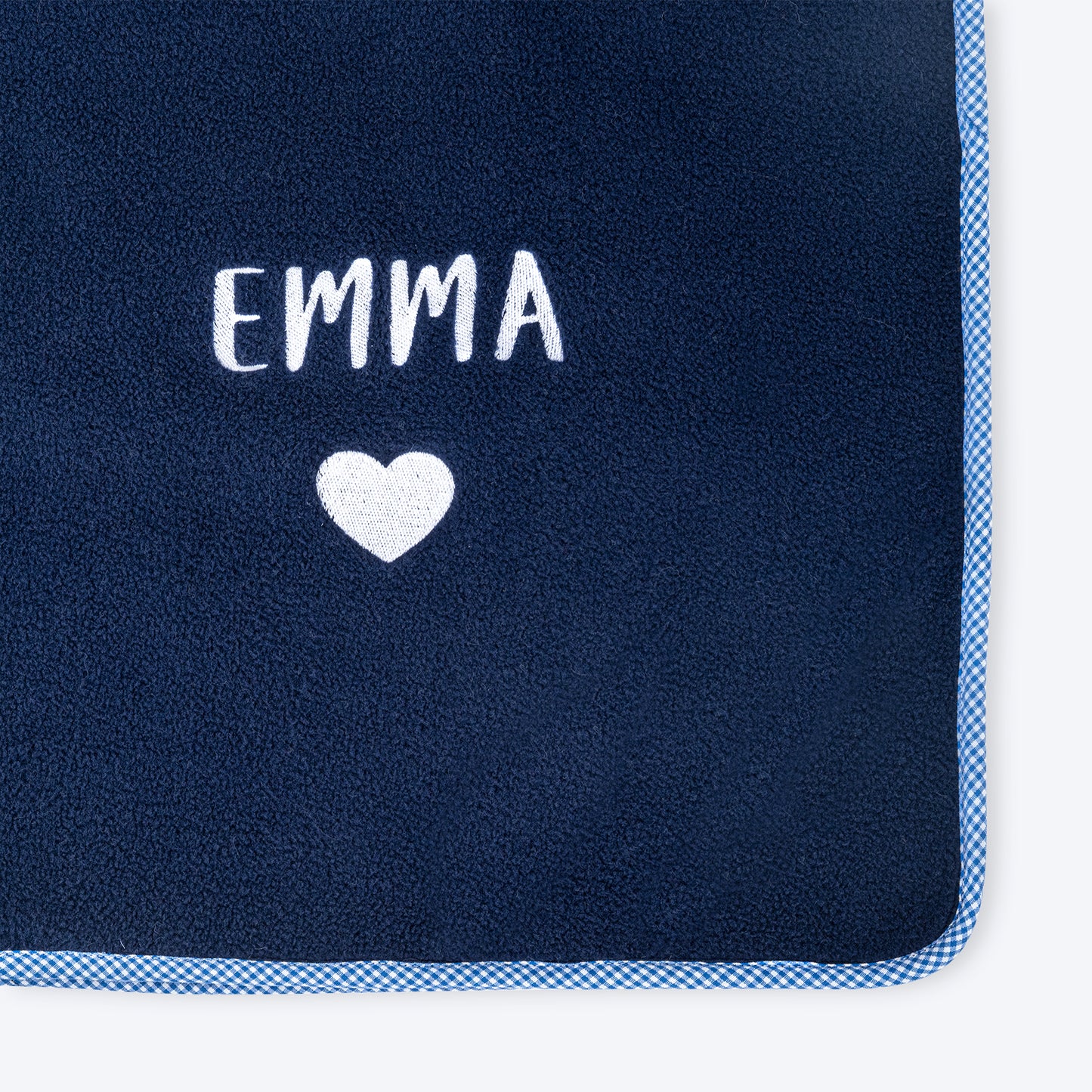 HUFT Personalised Snuggle Blanket For Dog & Cat - Navy - Heads Up For Tails