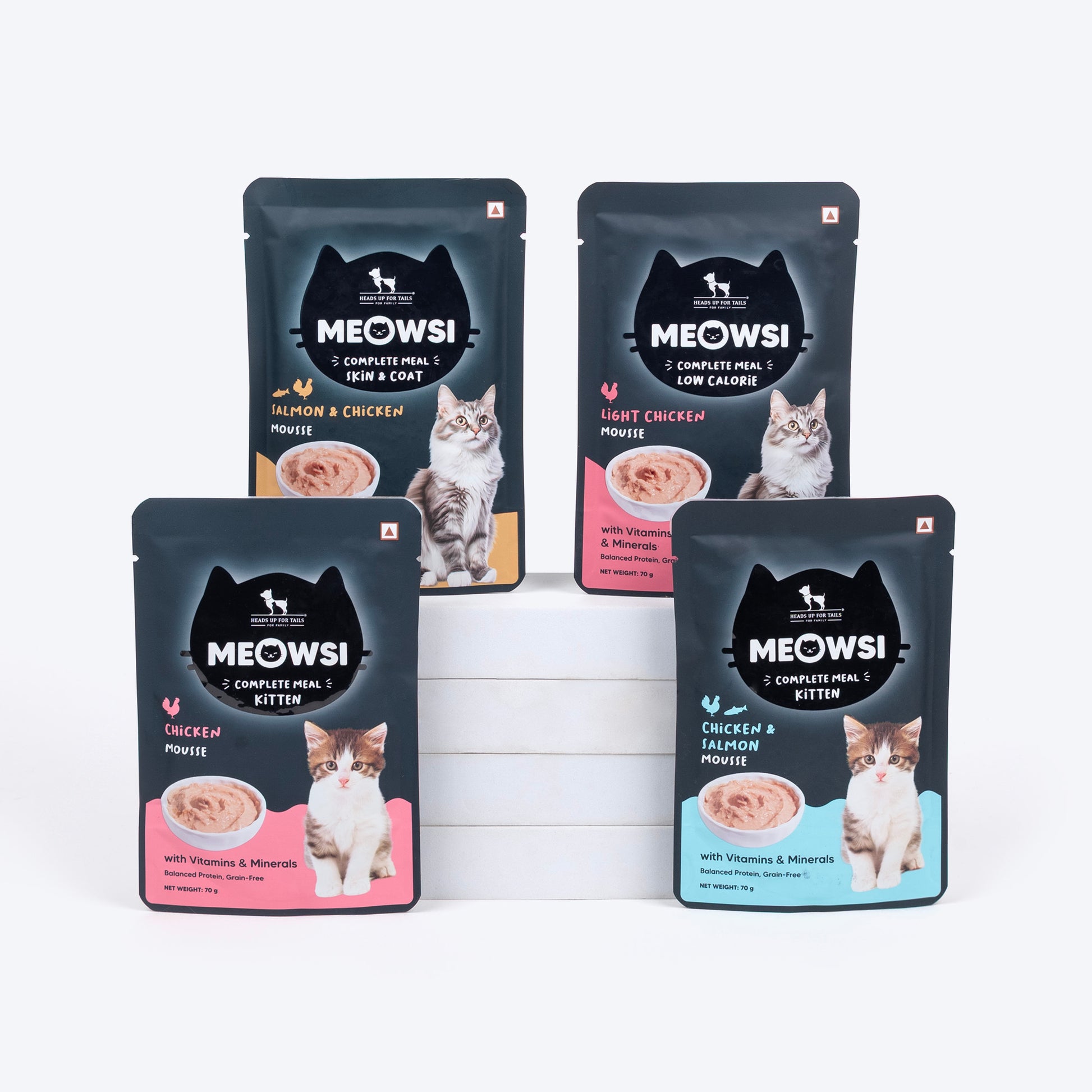Meowsi by HUFT Chicken Mousse Kitten Wet Food - 70 gm - Heads Up For Tails