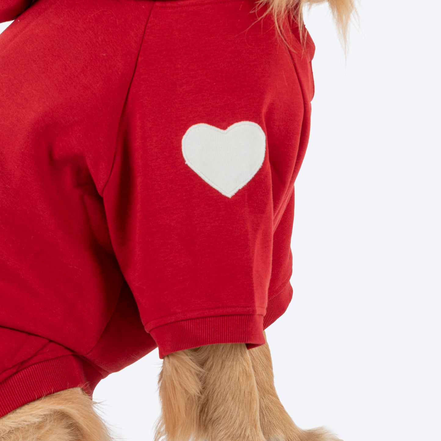 HUFT Cherry Sweet Sweatshirt With Hood For Big Dog - Red - Heads Up For Tails