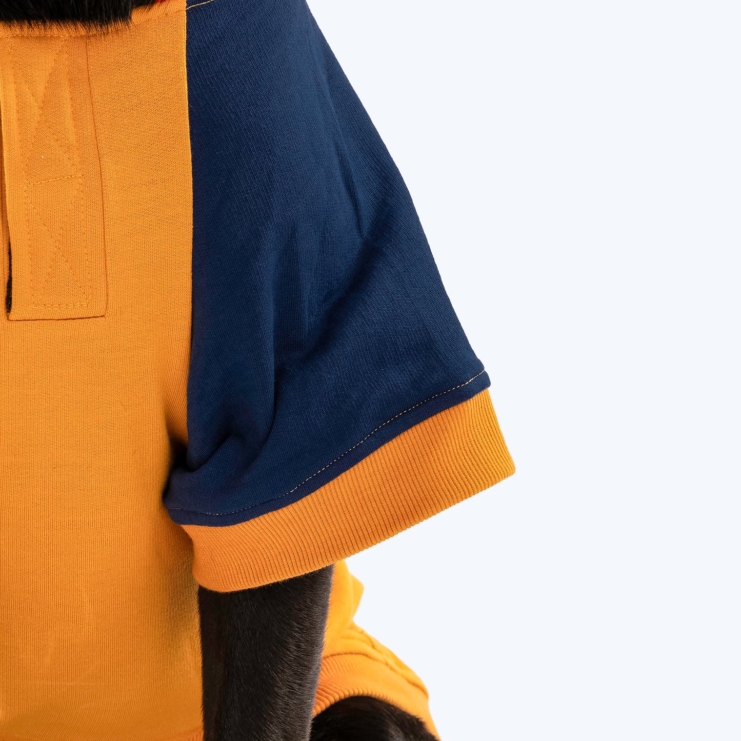 HUFT Colour Block Hoodie Sweatshirt For Pets- Mustard - Heads Up For Tails