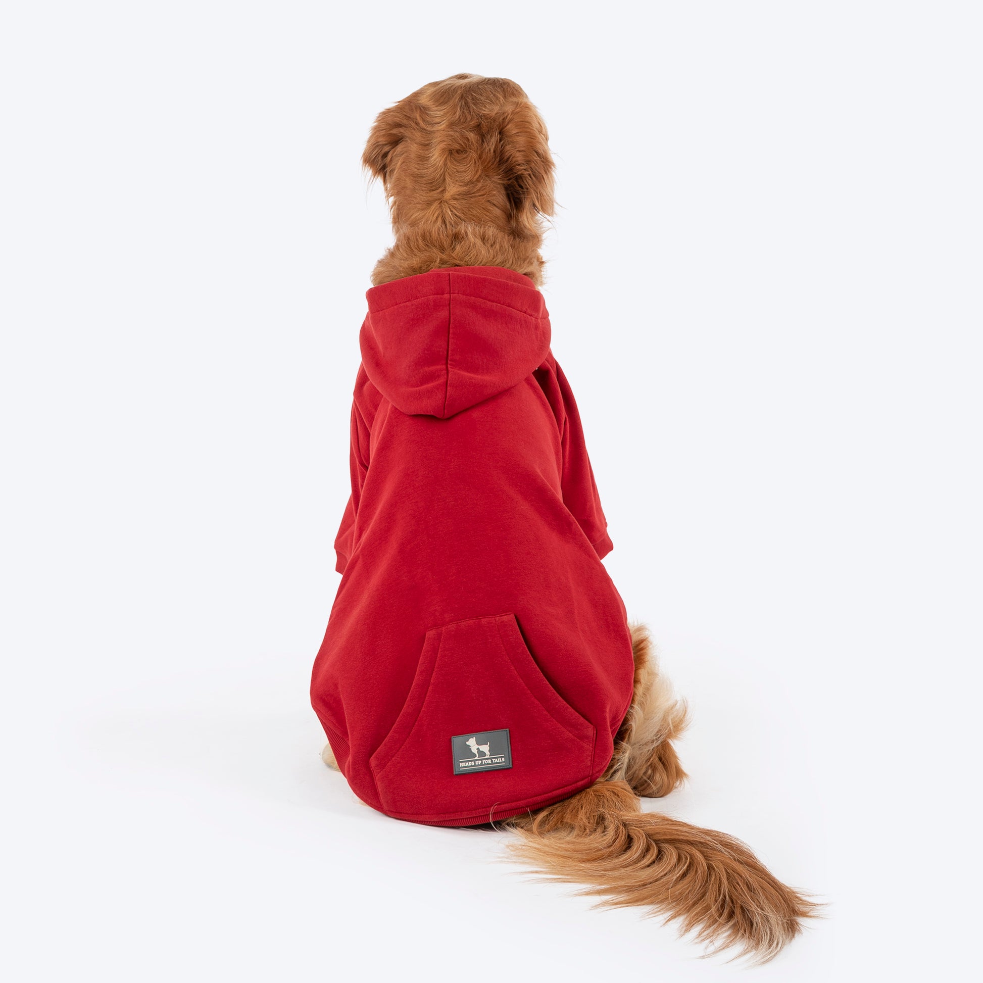 HUFT Cherry Sweet Sweatshirt With Hood For Big Dog - Red - Heads Up For Tails