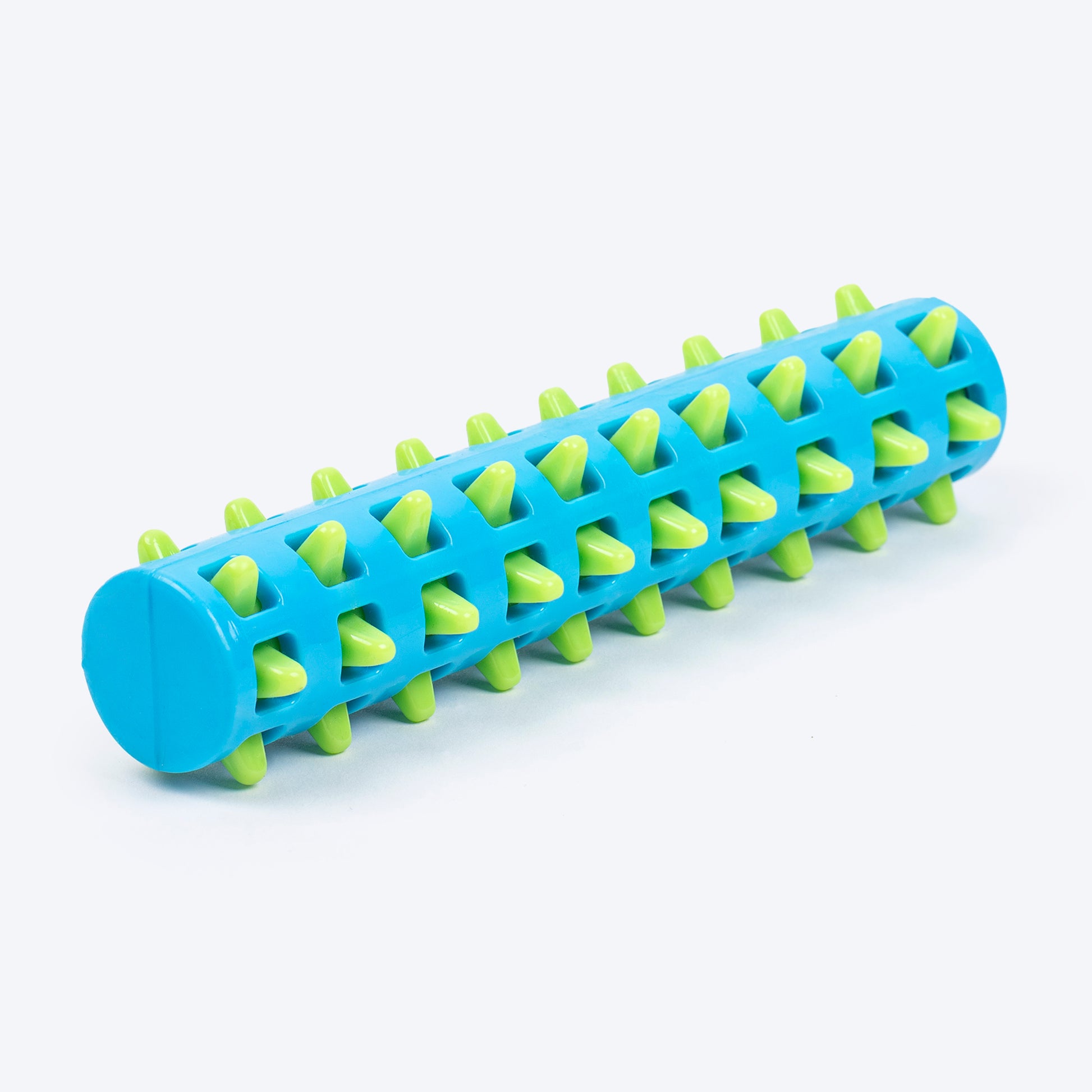TLC SpikeRoll Chew Toy For Dog - Green & Blue - Heads Up For Tails
