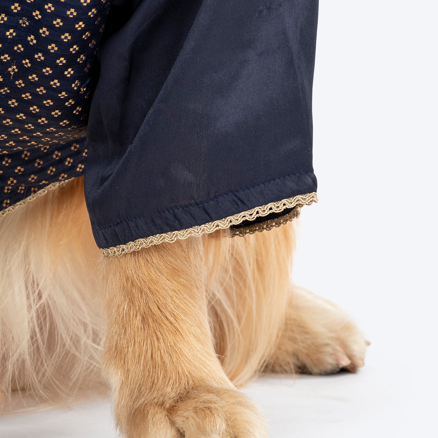 HUFT Shahi Paws Kurta For Dog - Navy Blue - Heads Up For Tails