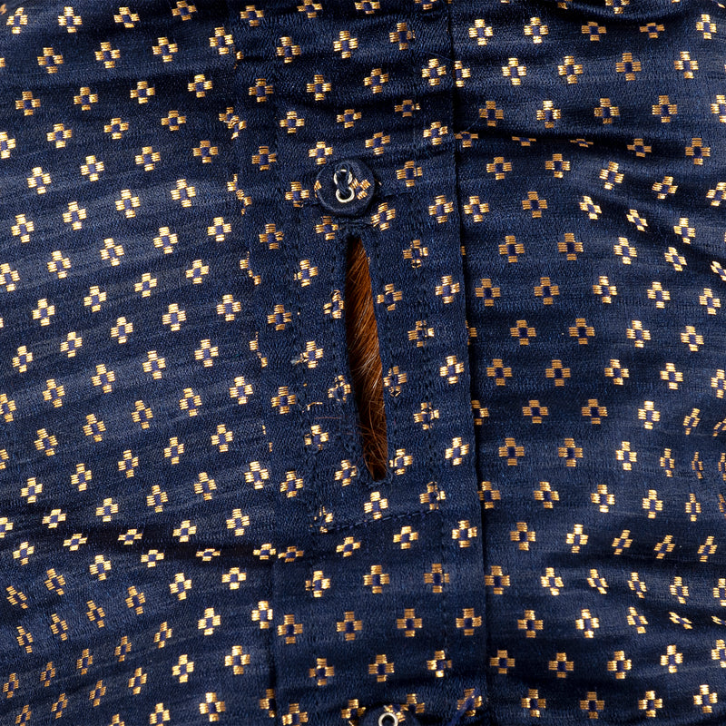 HUFT Shahi Paws Kurta For Dog - Navy Blue - Heads Up For Tails