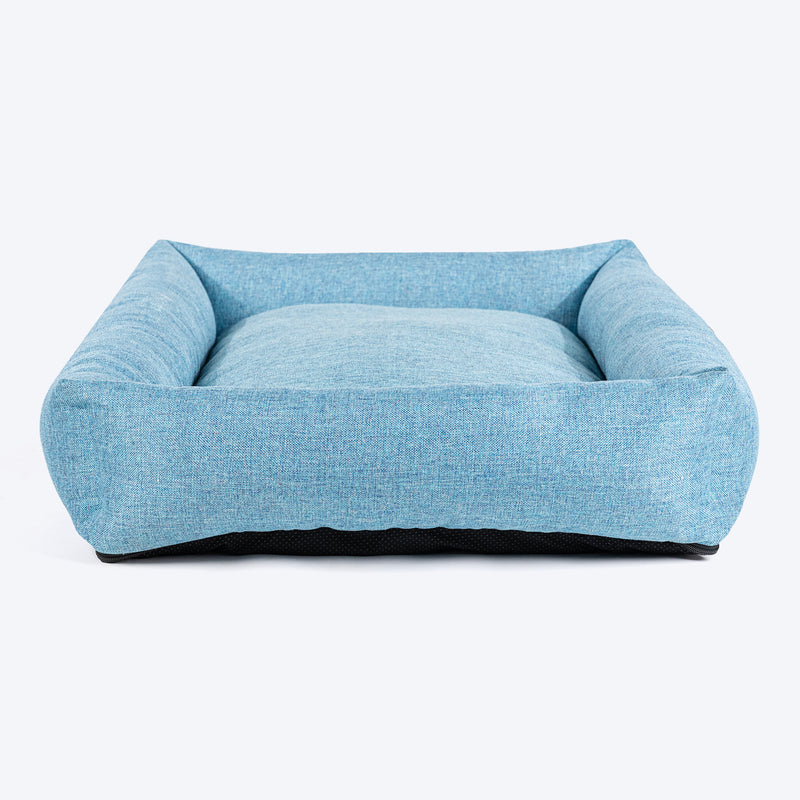 TLC Nesting Nook Bed For Dog - Aqua Blue - Heads Up For Tails