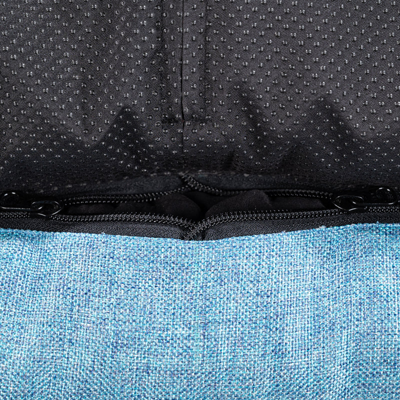 TLC Nesting Nook Bed For Dog - Aqua Blue - Heads Up For Tails