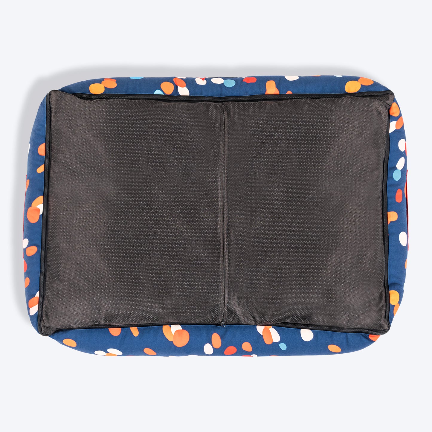 HUFT Colour Pop Personalised Lounger Bed For Dog - Navy Blue - Heads Up For Tails