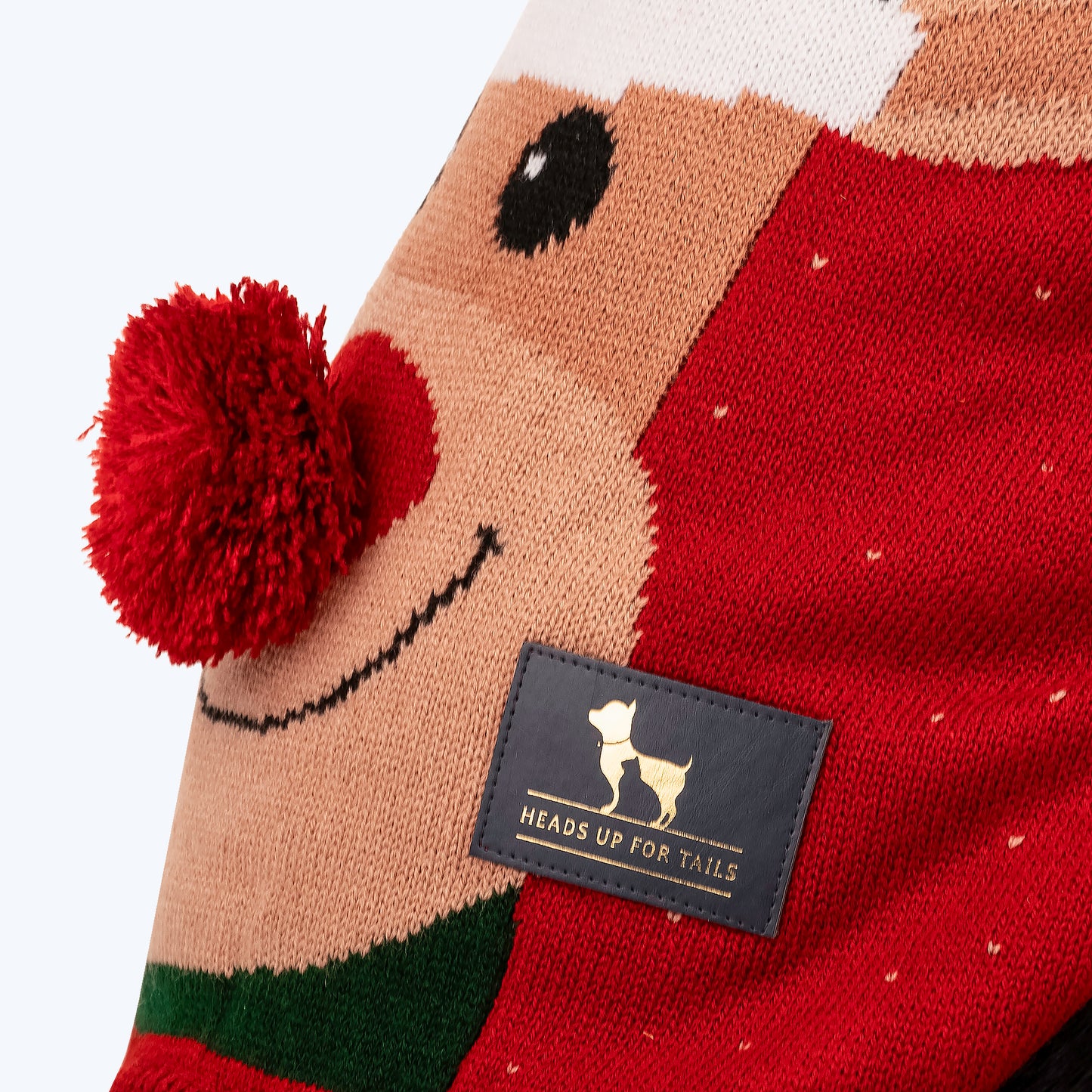 HUFT Merry Moose Sweater For Dogs - Red - Heads Up For Tails