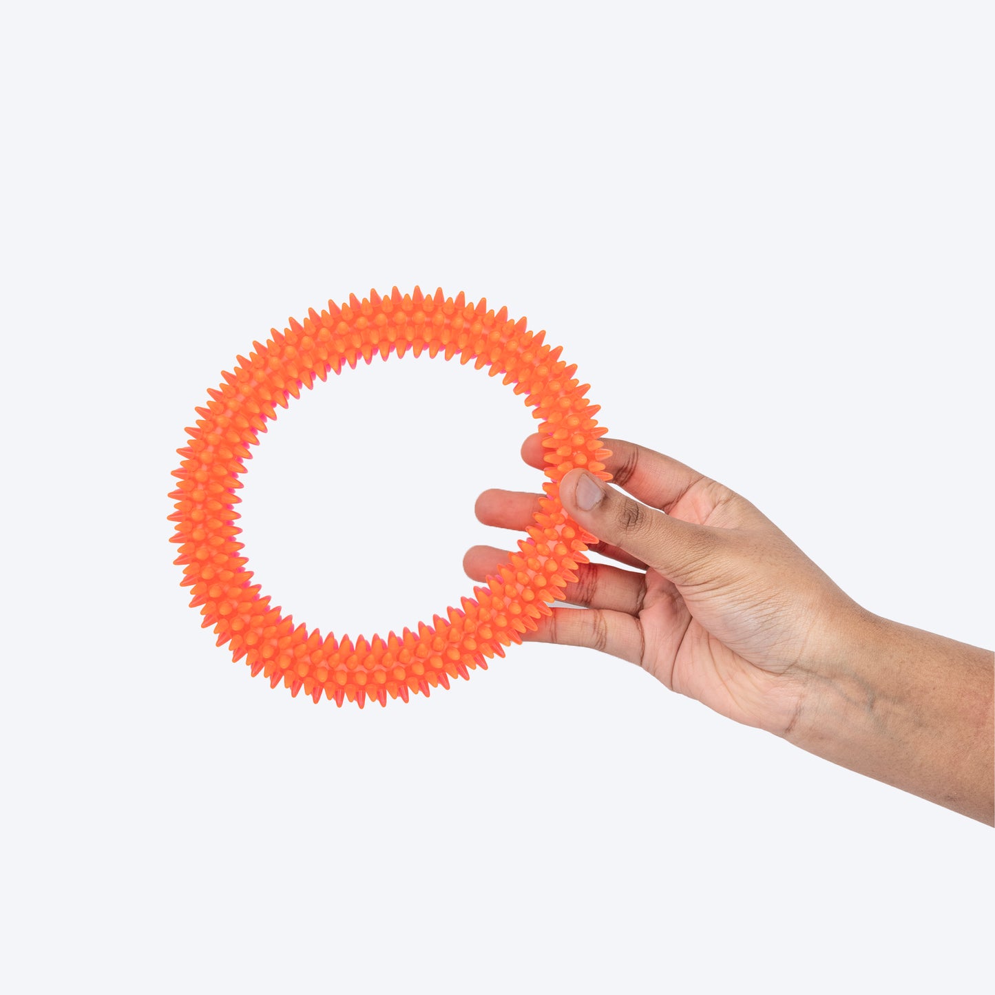 TLC Chewy Champ O Ring Chew Toy For Dog - Orange - Heads Up For Tails