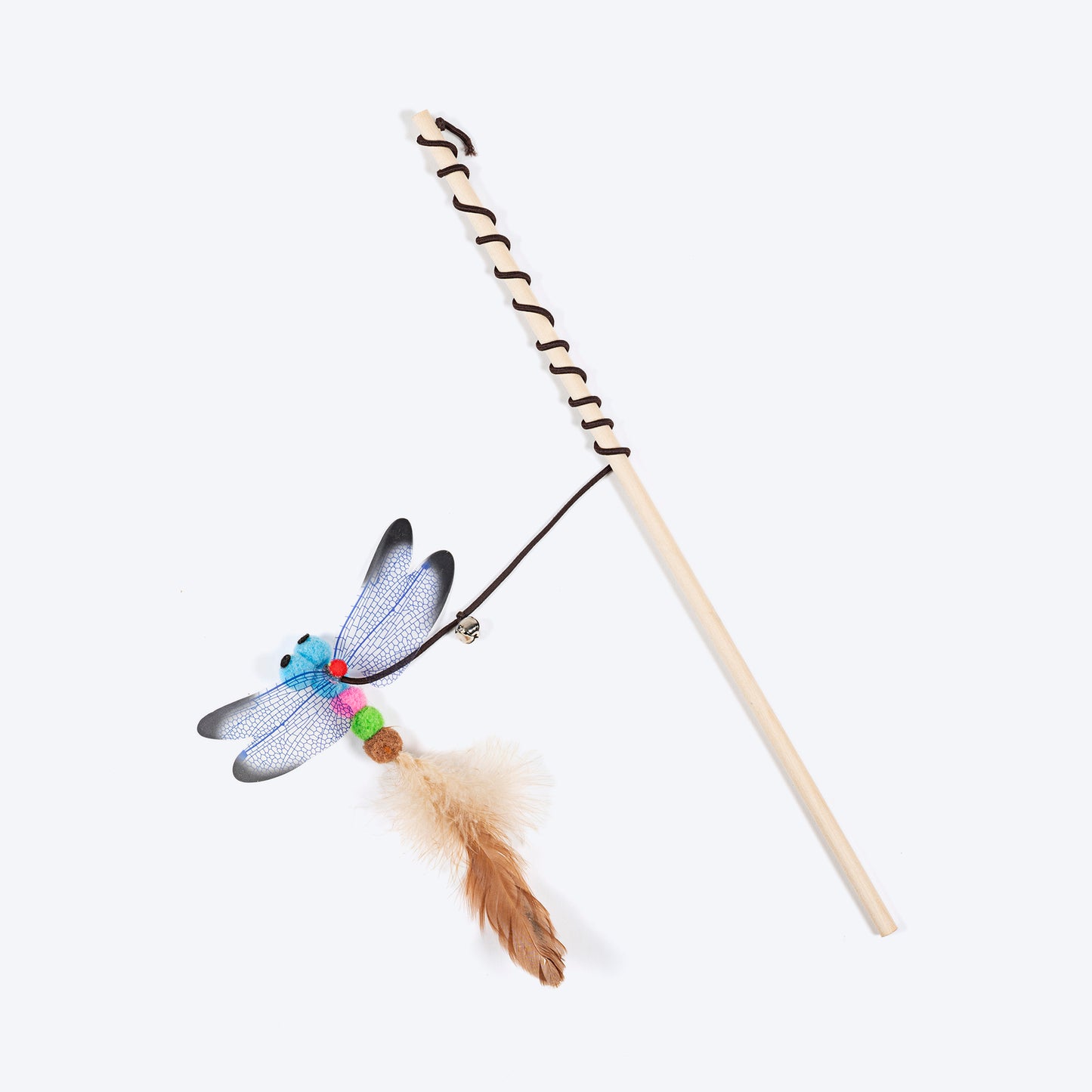 TLC Dragonfly Wand Toy For Cat - Beige - Heads Up For Tails