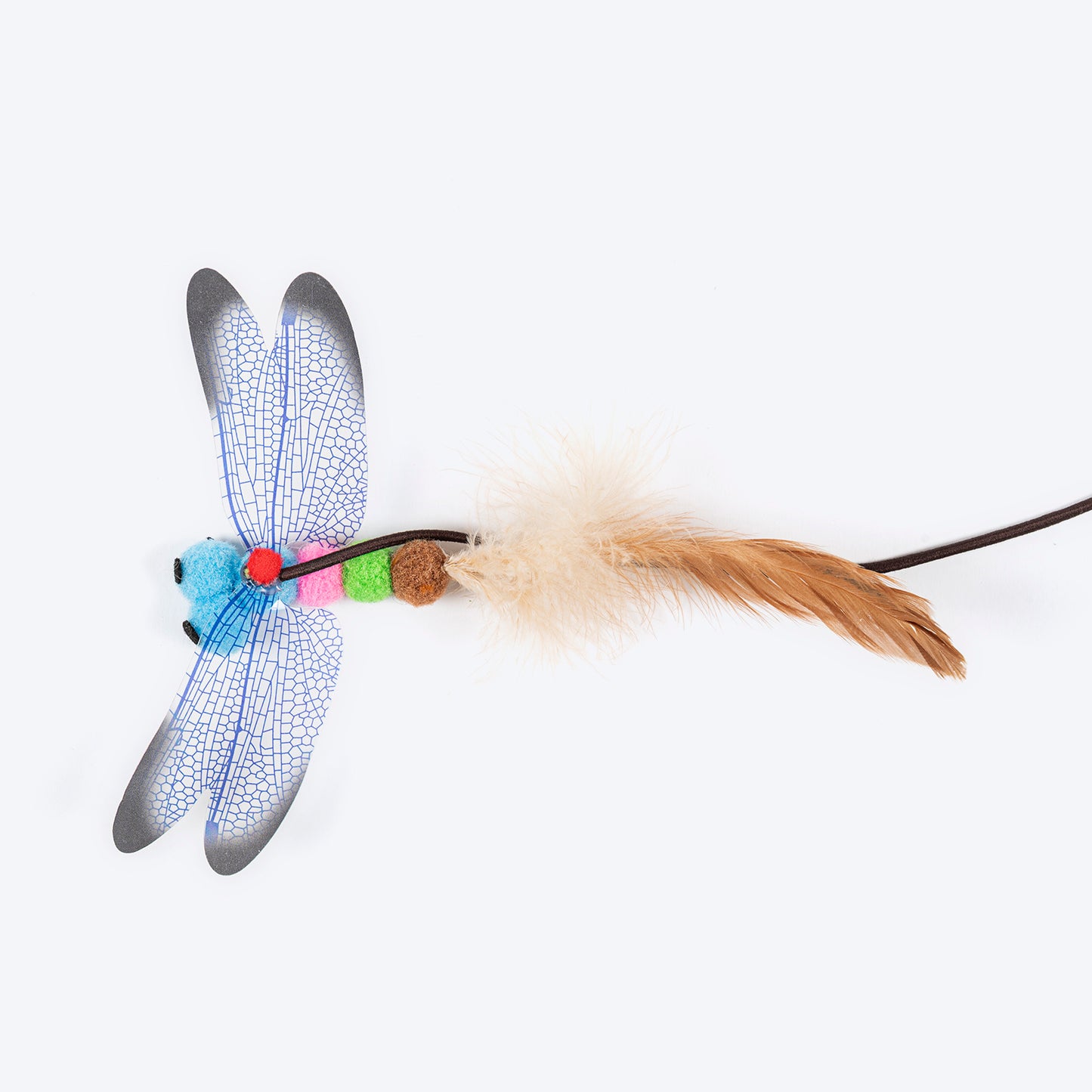 TLC Dragonfly Wand Toy For Cat - Beige - Heads Up For Tails