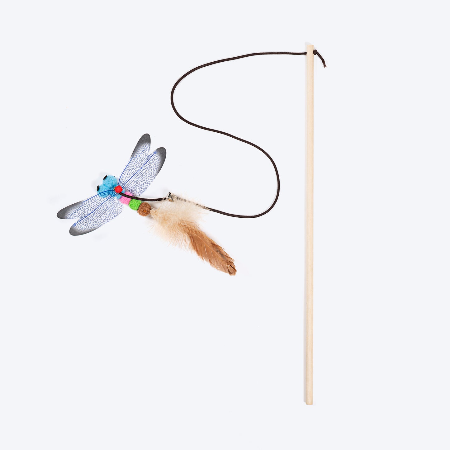 TLC Dragonfly Wand Toy For Cat - Beige - Heads Up For Tails