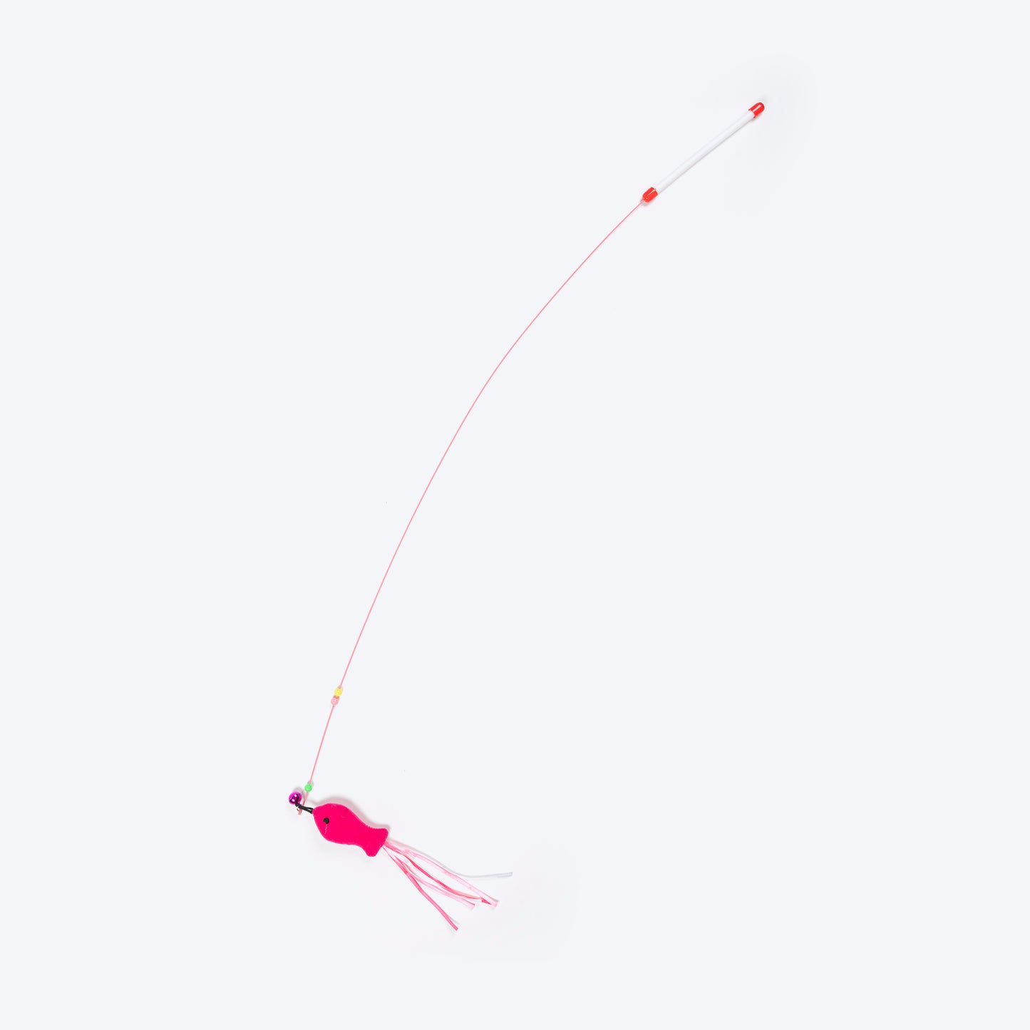 TLC Fishing Rod Wand Toy For Cat - Pink - Heads Up For Tails