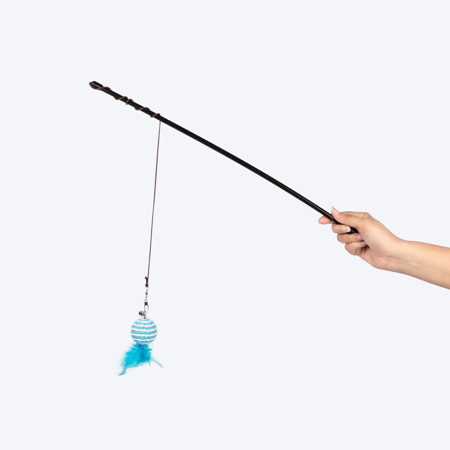TLC Sisal Flicker 3 In 1 Wand Toy For Cat - Multicolor - Heads Up For Tails