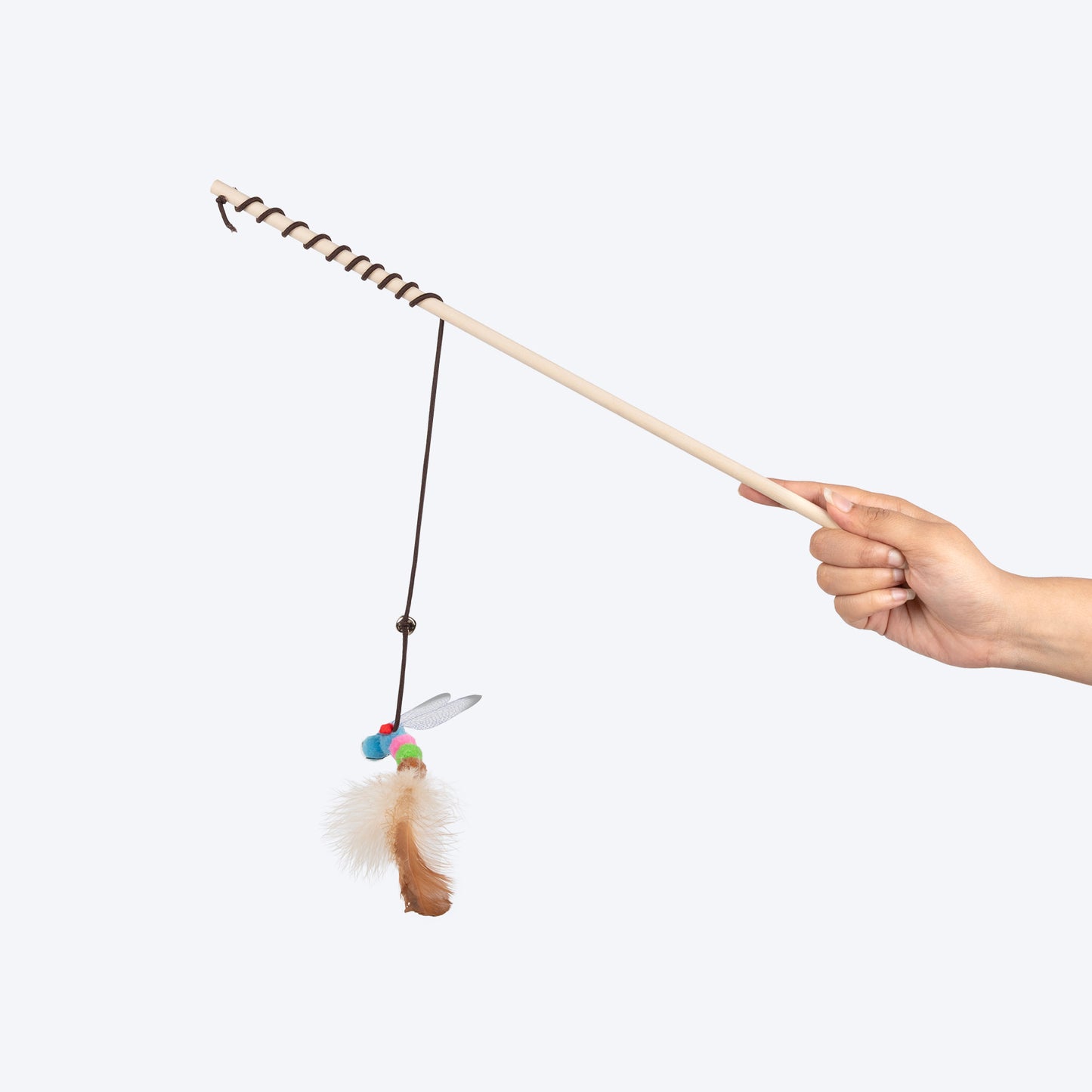 TLC Dragonfly Wand Toy For Cat - Beige - Heads Up For Tails