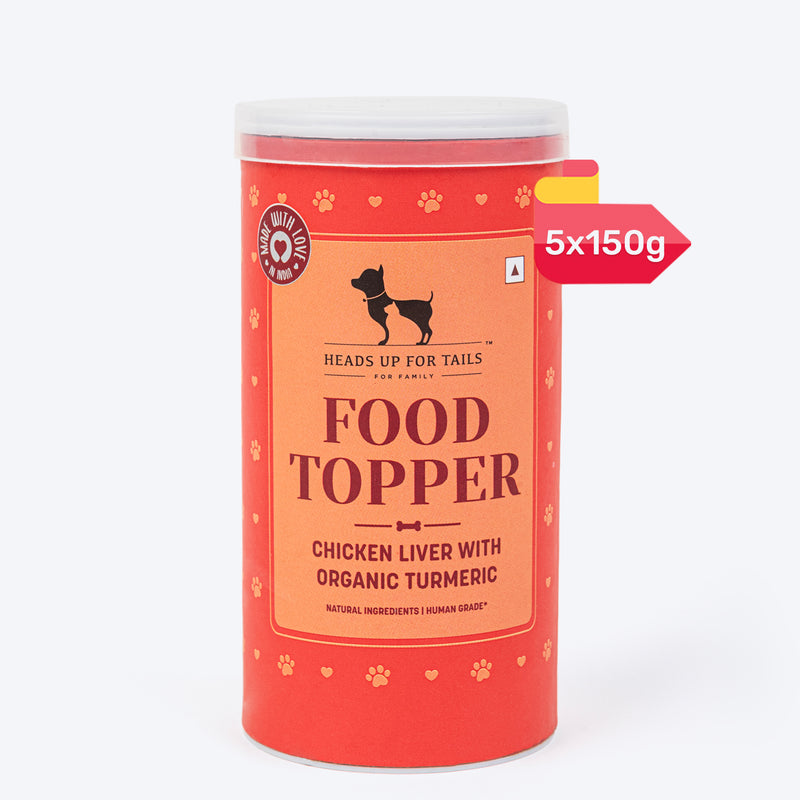 HUFT Food Topper Chicken Liver with Organic Turmeric For Dog - Heads Up For Tails
