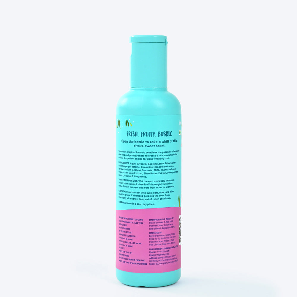 Bubble Up - Long & Lush Long Coat Dog Shampoo - 200 ml - Heads Up For Tails