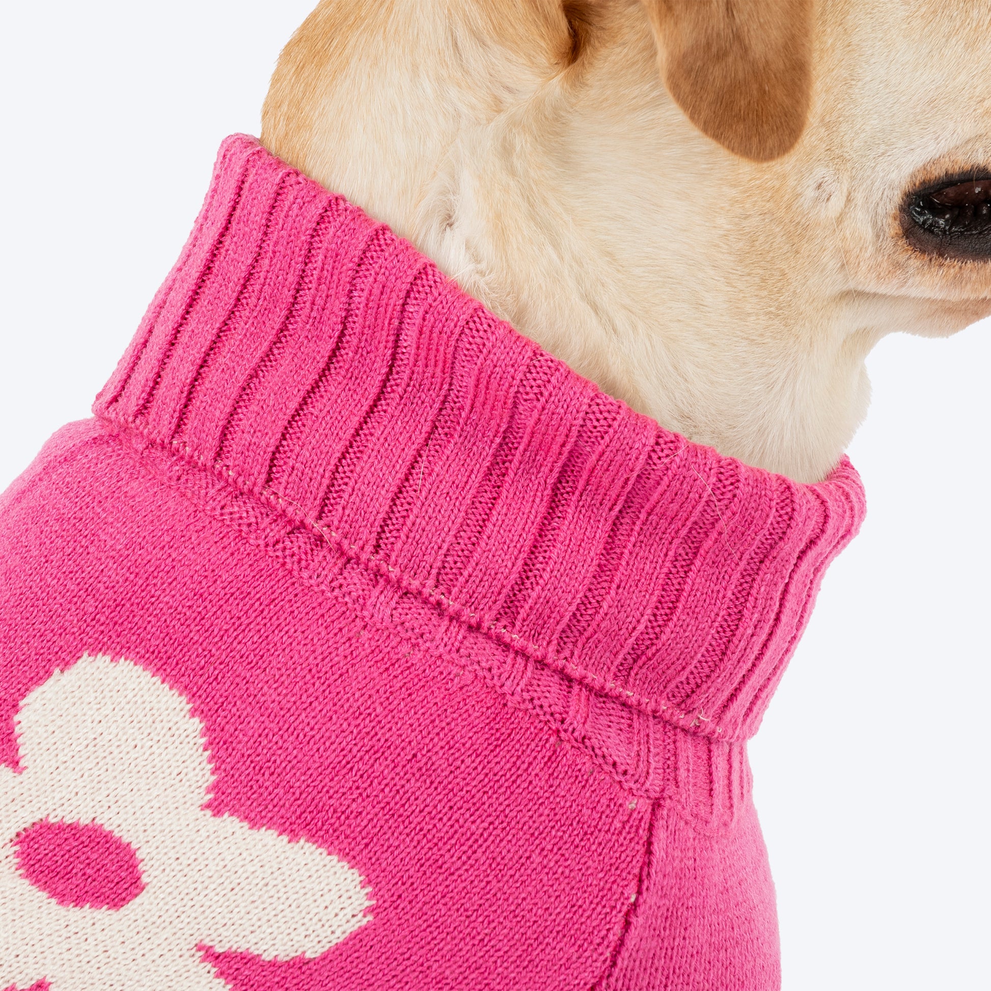 HUFT Blossom Knit Sweater For Dog - Pink - Heads Up For Tails