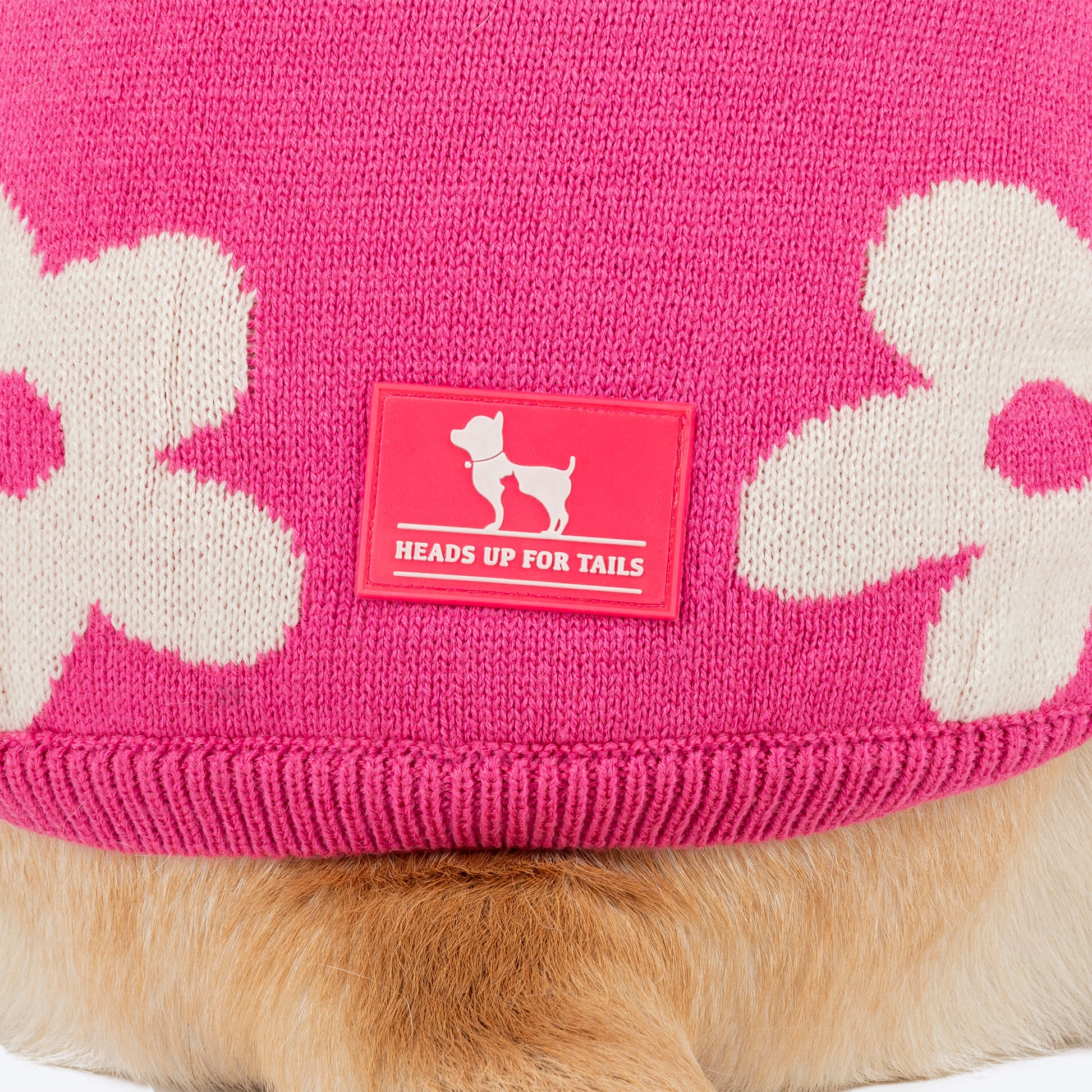 HUFT Blossom Knit Sweater For Dog - Pink - Heads Up For Tails