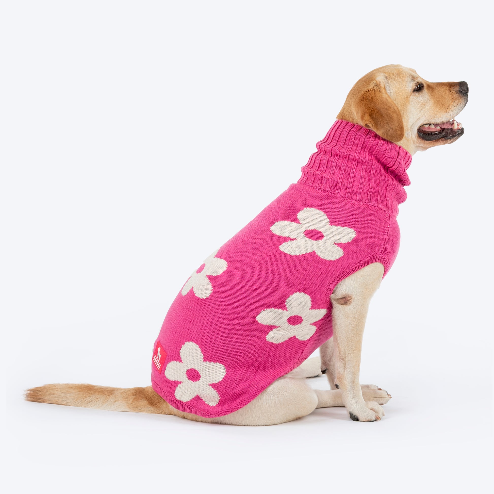 HUFT Blossom Knit Sweater For Dog - Pink - Heads Up For Tails