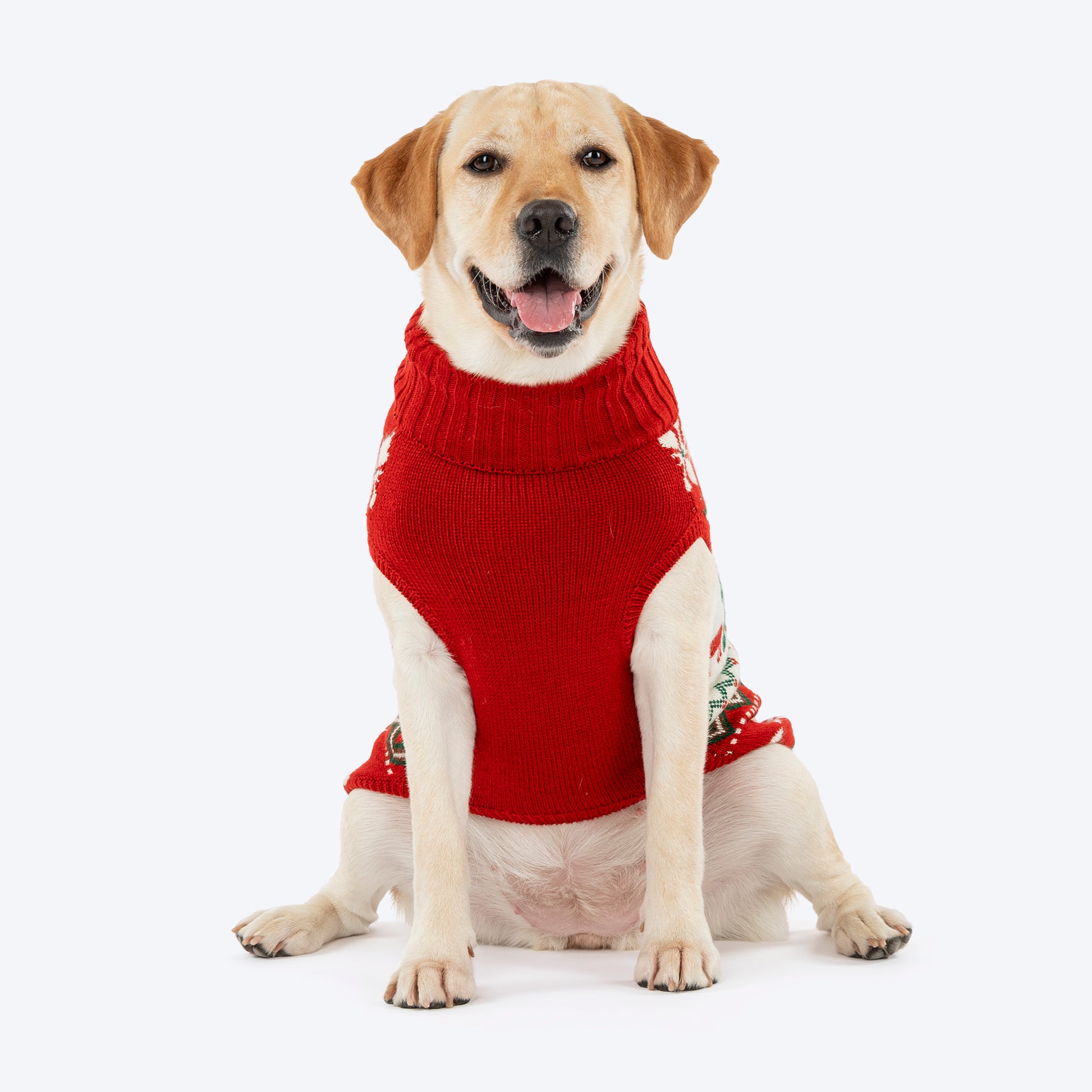 HUFT Jolly Jumper Sweater For Dog - Red - Heads Up For Tails
