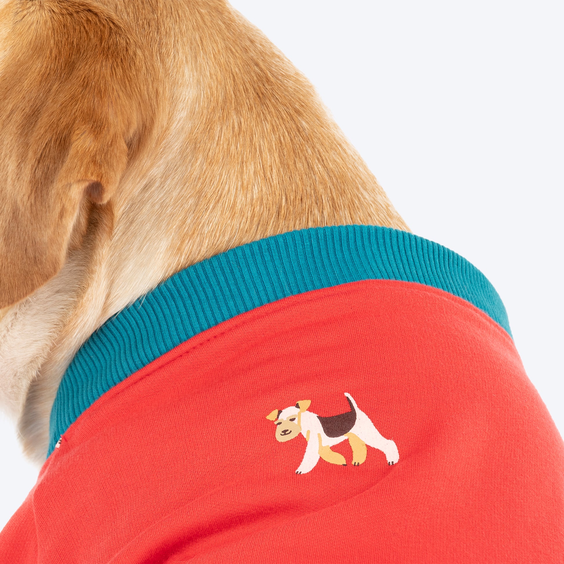 HUFT Pup Parade Sweatshirt For Big Dog - Red - Heads Up For Tails