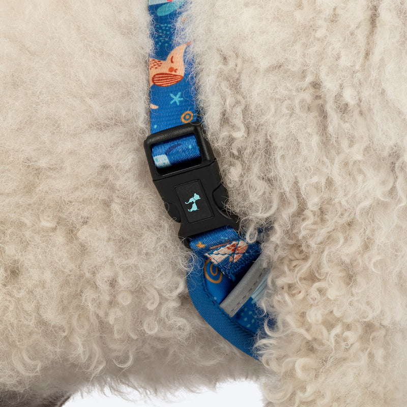 HUFT Twinkle Tails Adjustable Harness For Dog - Blue - Heads Up For Tails