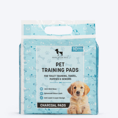HUFT Charcoal Pet Training Pads - 60 x 45 cm - Heads Up For Tails