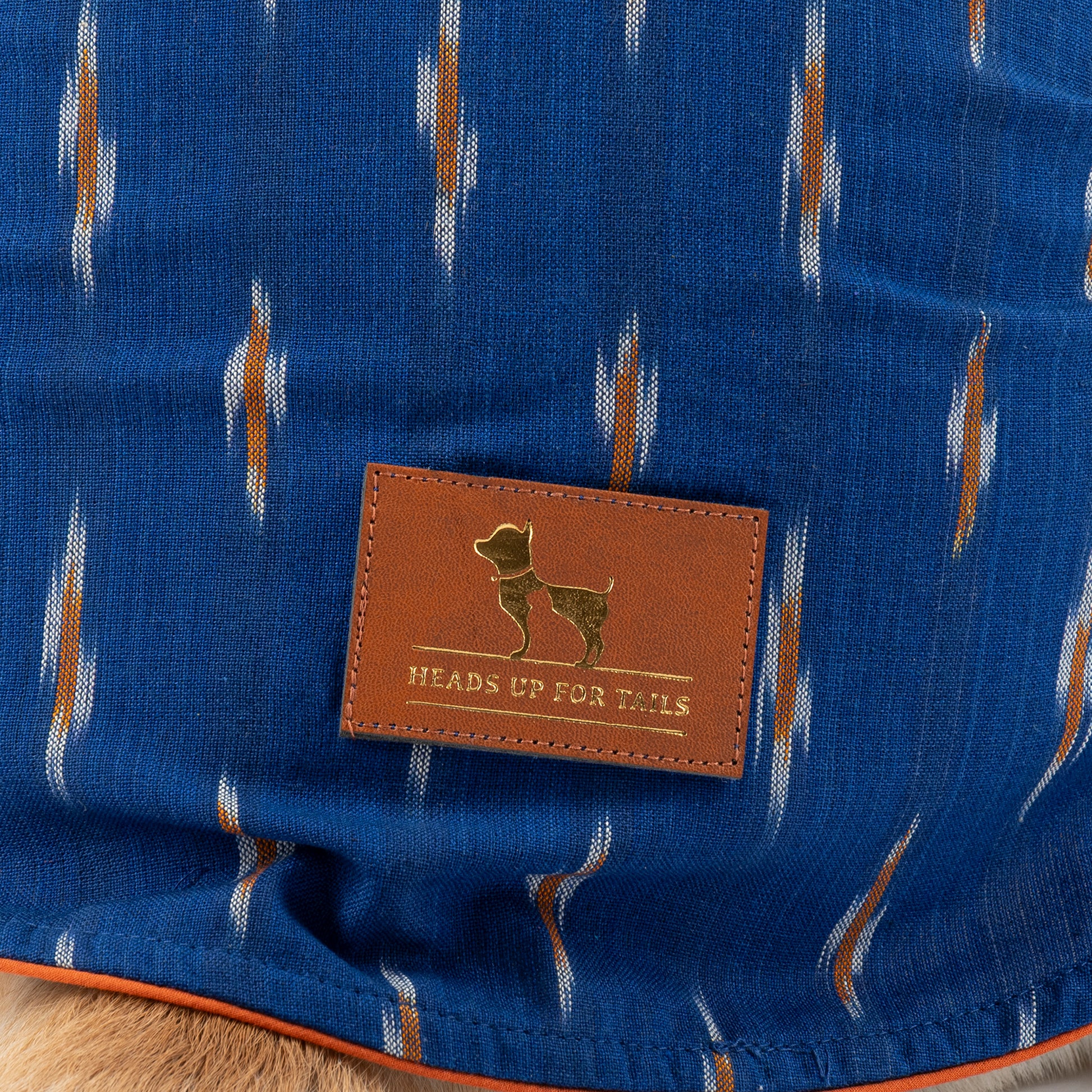 HUFT EthniPaw Ikat Kurta For Dog - Navy Blue - Heads Up For Tails