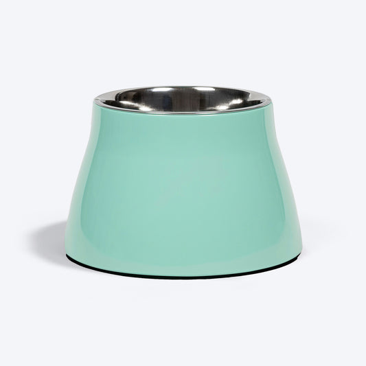 HUFT Breezy Basics Elevated Bowl For Dog - Pastel Green - Heads Up For Tails