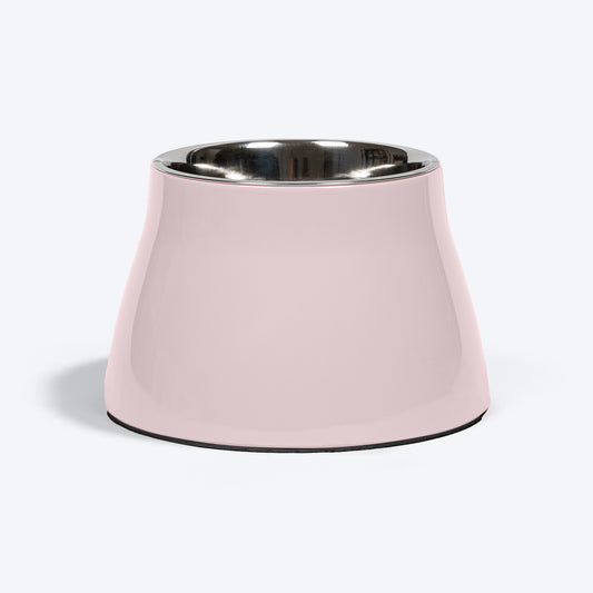 HUFT Breezy Basics Elevated Bowl For Dog - Peach - Heads Up For Tails