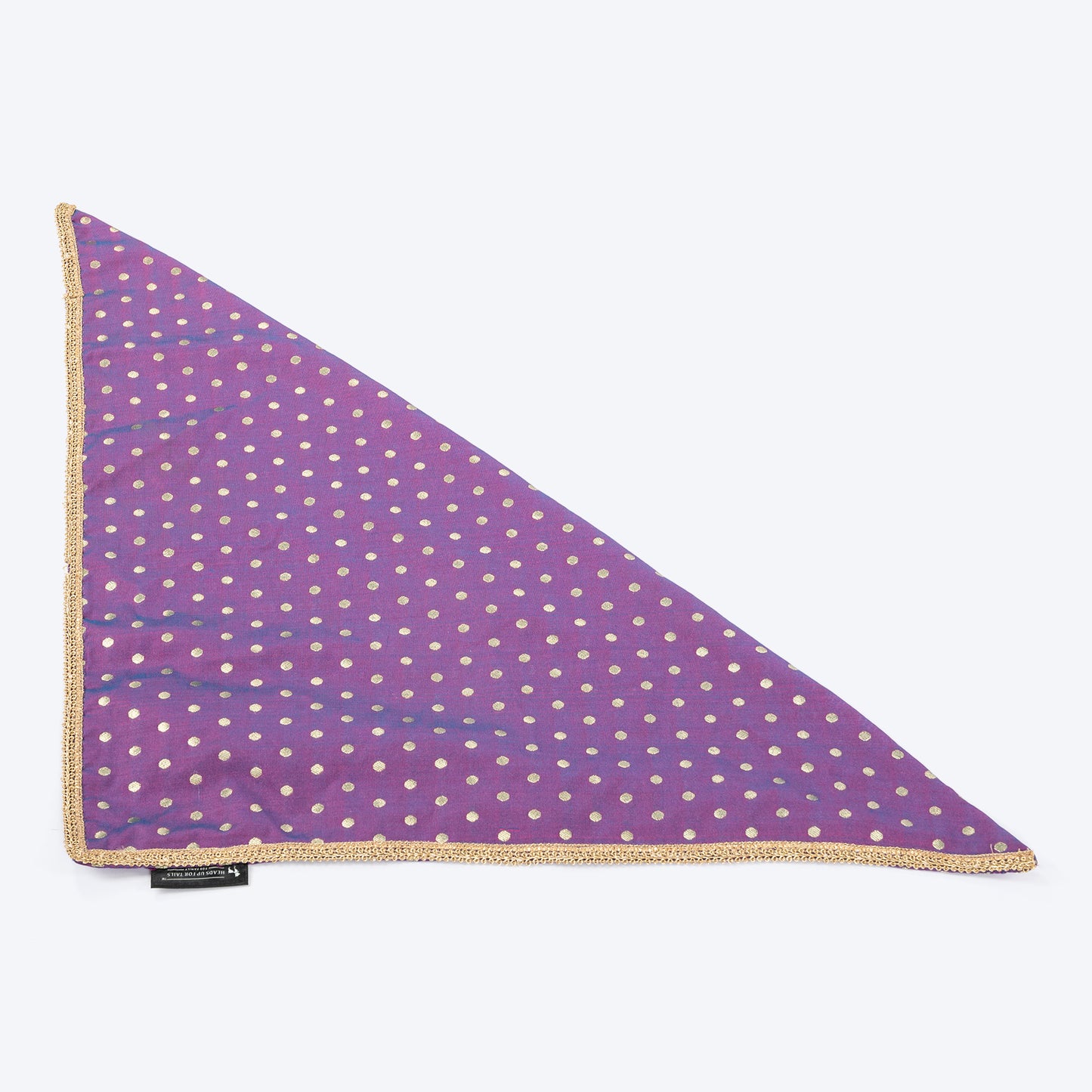 HUFT Desi Glam Knot Bandana For Dog - Purple